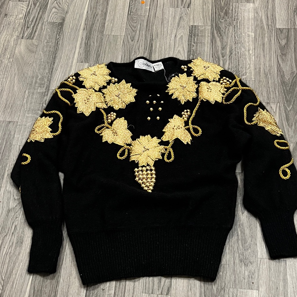 Amazing Funky Vintage silk and angora blend sweater